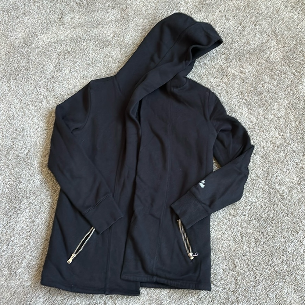 Black fleece cardigan/jacket